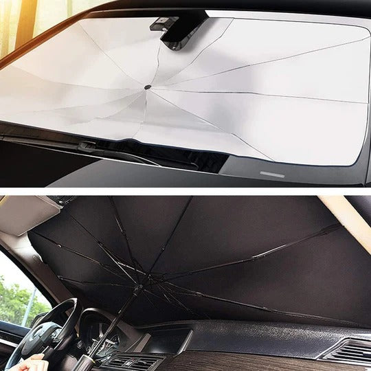 Car Windshield Sun Shade Umbrella – Foldable UV Protection Heat Reflector for All Cars