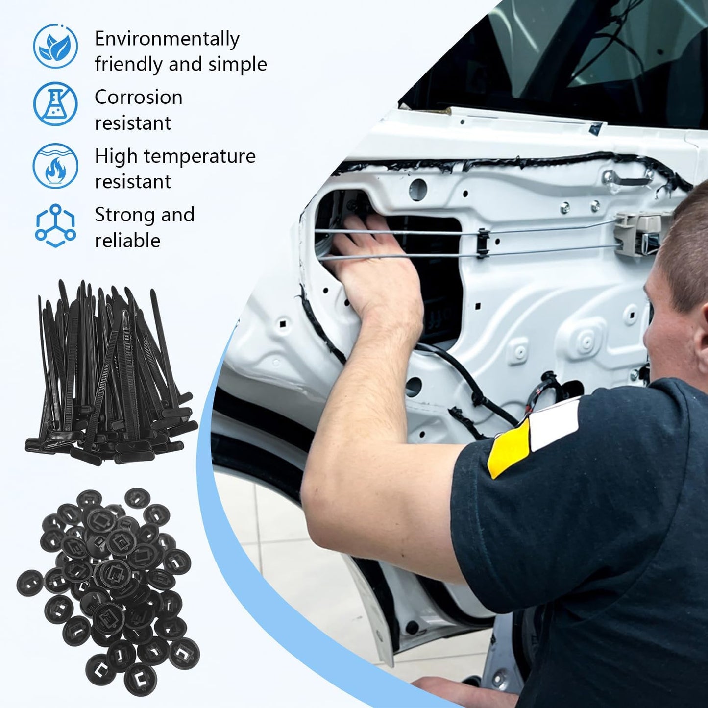 Heavy Duty Nylon Cable Ties (Self-Locking)