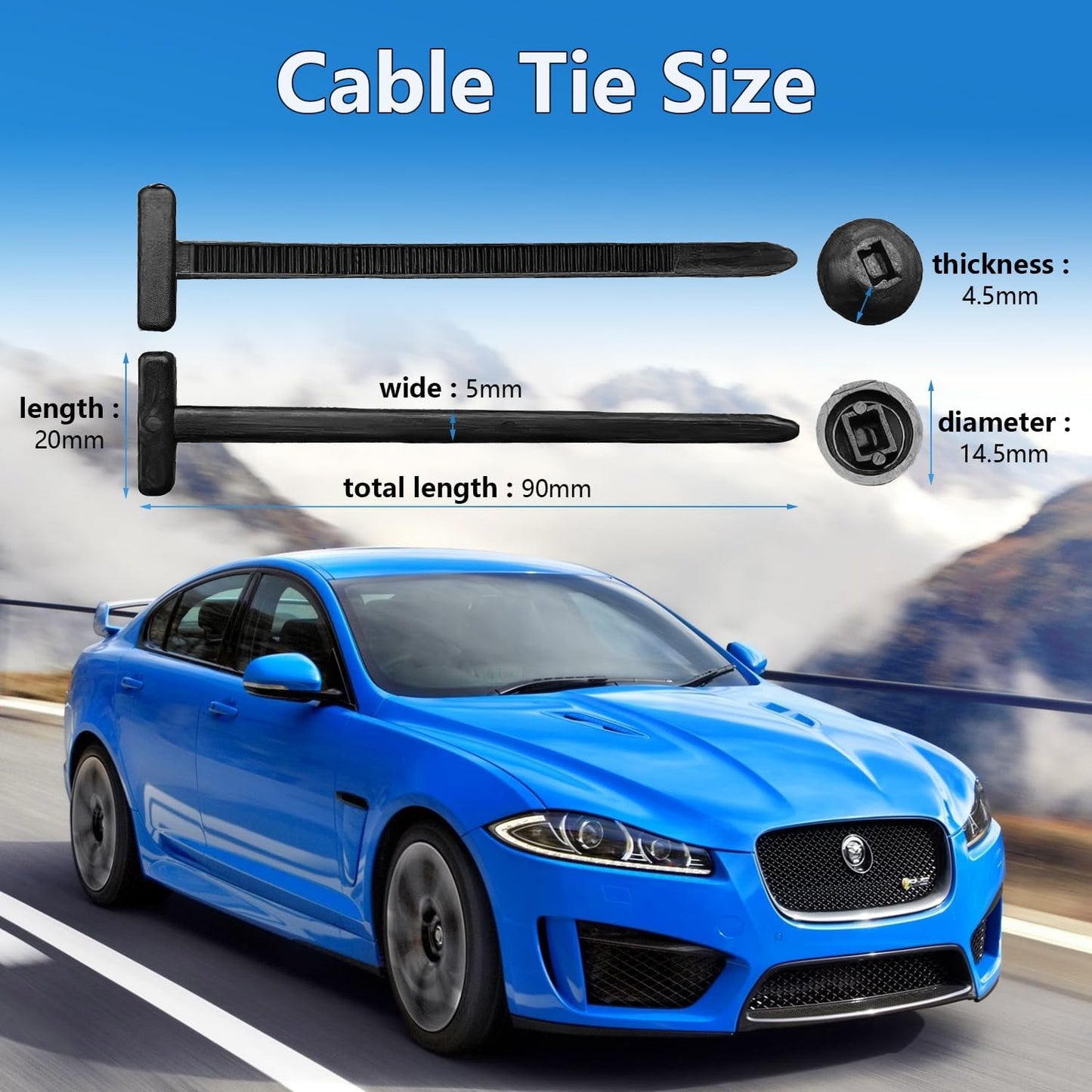 Heavy Duty Nylon Cable Ties (Self-Locking)