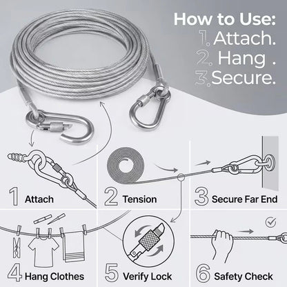 Stainless Steel Cloth Hanging Wire