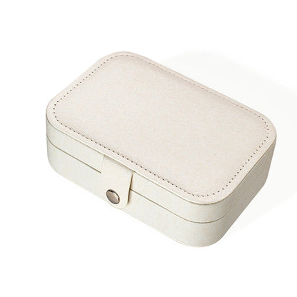 Portable Leather Jewelry Organizer Box